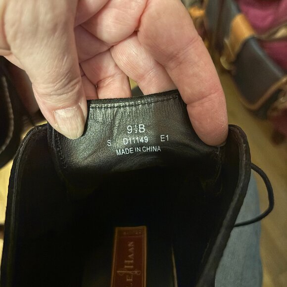 Cole Haan Black Suede waterproof boots - Picture 5 of 5